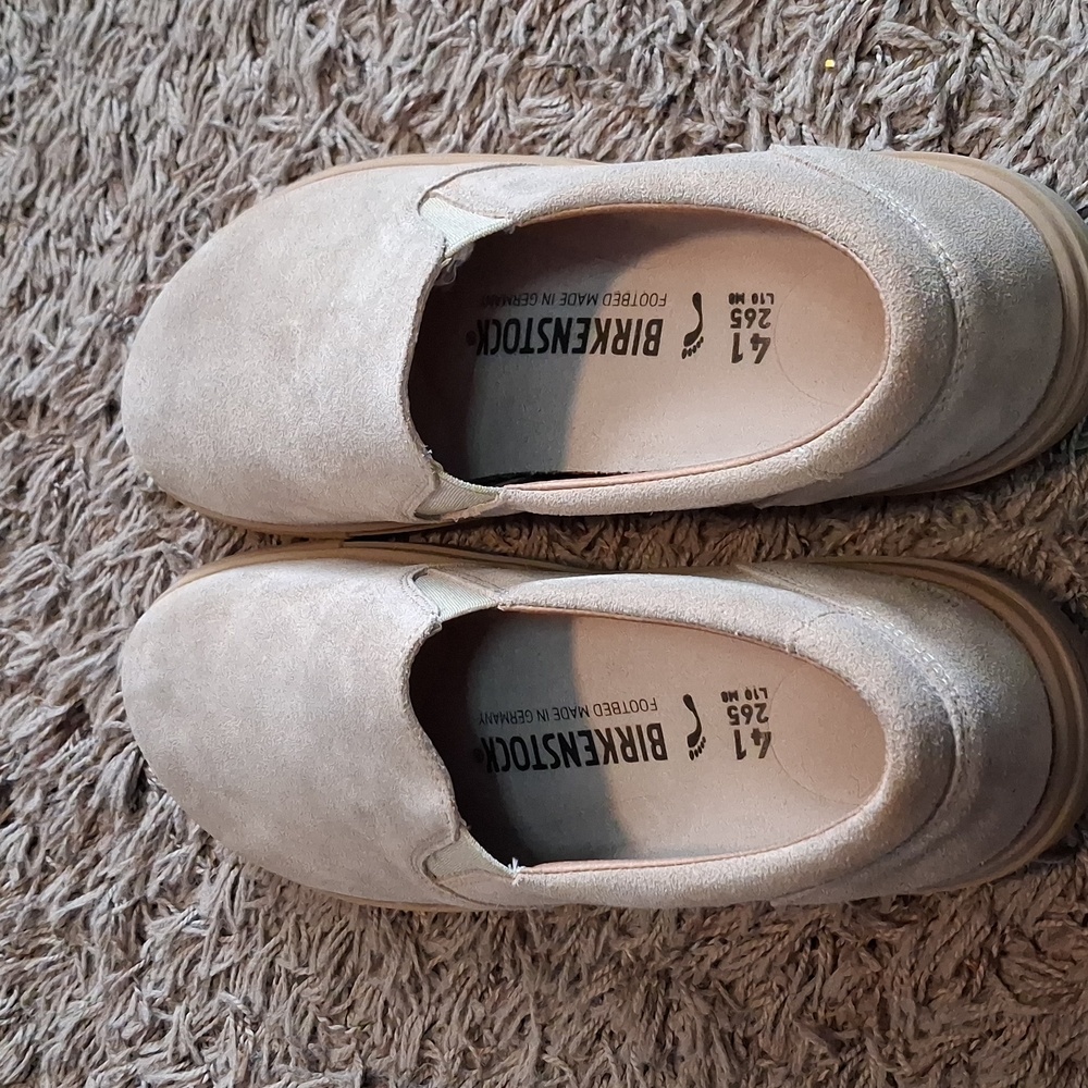Birkenstock Loafers Shoe Size 41 Oswego Suede Like New! Women's - Picture 3 of 5